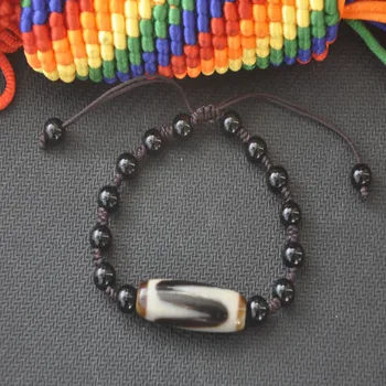 Natural Stone Tibet Diz Beads Black and White Tiger Tooth Adjustable Men & Women's Bracelet High Qaulity Free Shipping
Natural Stone Tibet Diz Beads Black and White Tiger Tooth Adjustable Men & Women's Bracelet High Qaulity Free Shipping