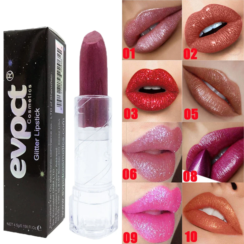 1 pcs Sexy Mermaid Pearlescent Metallic Glitter Lipstick Shimmer Shiny Moisturizer Moisturizing Lip Gloss Makeup Kits 10 Colors
1 pcs Sexy Mermaid Pearlescent Metallic Glitter Lipstick Shimmer Shiny Moisturizer Moisturizing Lip Gloss Makeup Kits 10 Colors
