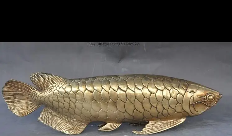 671115691++17"Lucky China Brass Animal Rich Fish Ocean Barracuda Bonefish Mullet Art statue
671115691++17"Lucky China Brass Animal Rich Fish Ocean Barracuda Bonefish Mullet Art statue