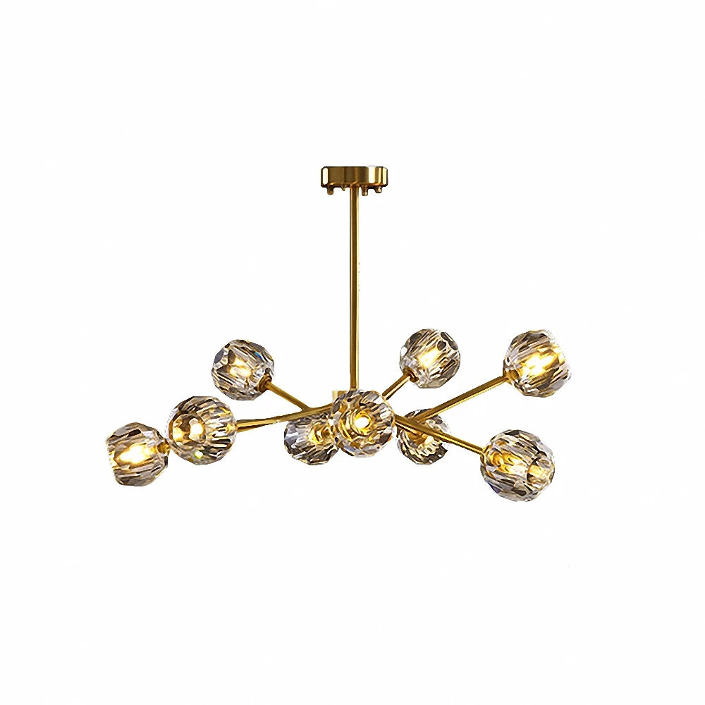 Copper Pendant Lights Luxurious suspension luminaire Round G9 Bulb Crystal hanging lights living room lights Simple crystal lamp
Copper Pendant Lights Luxurious suspension luminaire Round G9 Bulb Crystal hanging lights living room lights Simple crystal lamp