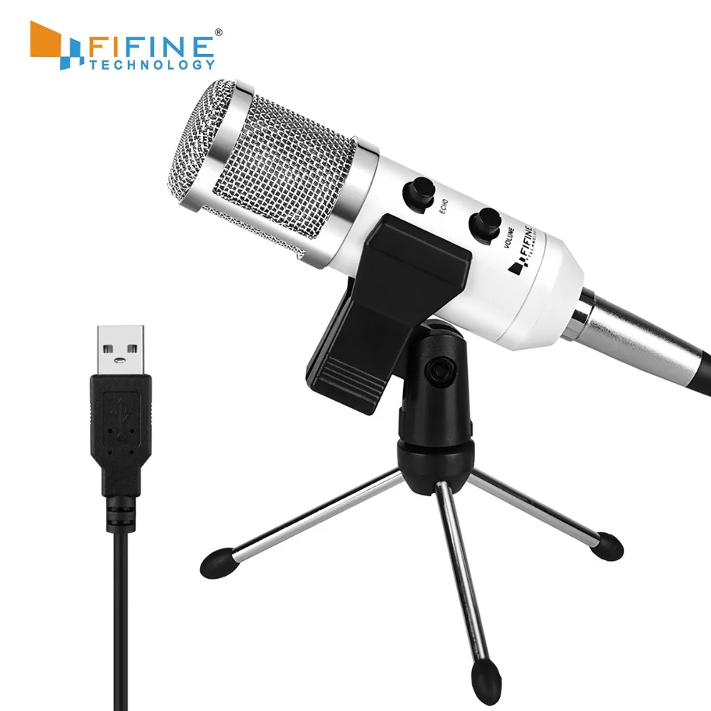 USB микрофон Fifine конденсаторный подключи и работай для ПК/компьютера|Микрофоны| |
