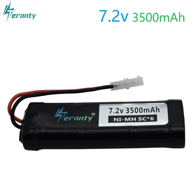 

7.2V Battery 3500mAh SC*6 Cells Ni-MH Battery Pack with Tamiya Discharge Connector Kep-2p Plug for RC Racing Cars Boats Aircraft