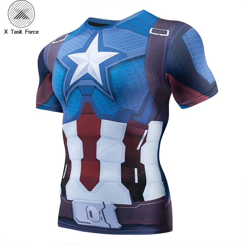 Captain American 3D Printed T shirts Men Avengers 4 Endgame Quantum War Compression Shirt Iron man Cosplay Costume Tops For Male 
Captain American 3D Printed T shirts Men Avengers 4 Endgame Quantum War Compression Shirt Iron man Cosplay Costume Tops For Male