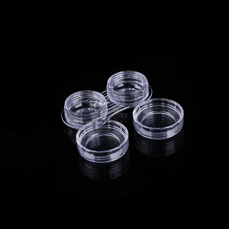 Travel Accessaries 2pcs/3pcs Travel Portable Case Storage Container Contact Lens Box Transparent Objectives