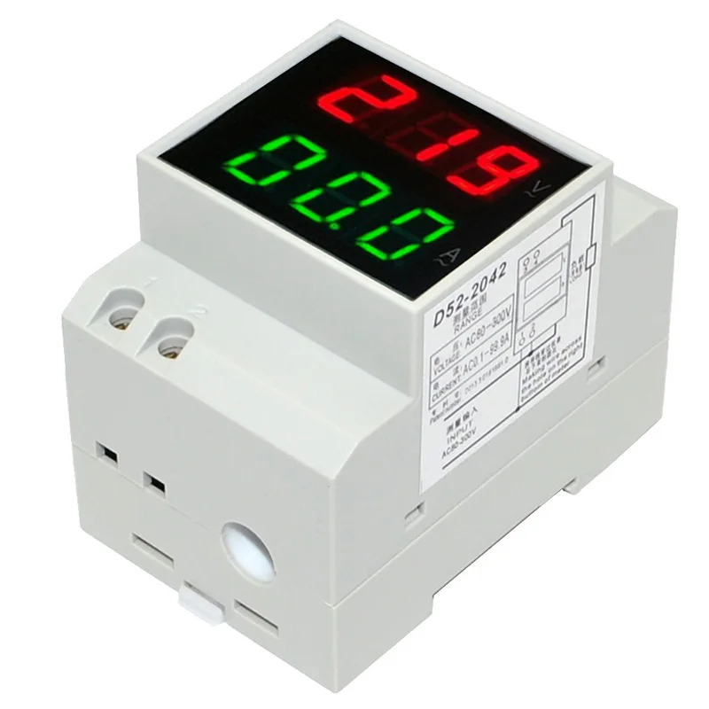 DIN rail Led Display Voltmeter Ammeter built-in Transformer AC80-300V 200-450V 0-100A Panel Voltage Current Meter
DIN rail Led Display Voltmeter Ammeter built-in Transformer AC80-300V 200-450V 0-100A Panel Voltage Current Meter