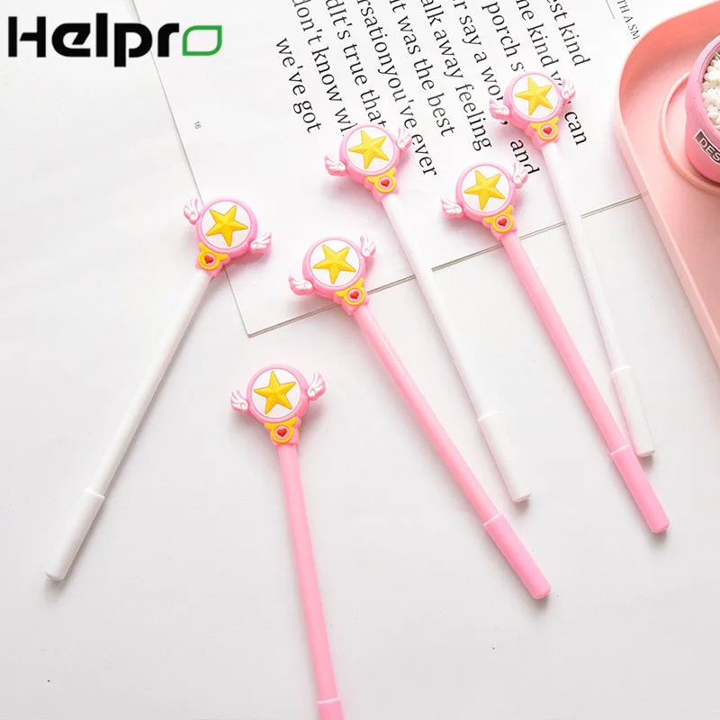 Helpro 0.5 mm Cute Girl Magic Wand Gel Pen Kawaii Black Ink Full Needle Cartoon Pen Office Student School Stationery Supplies
Helpro 0.5 mm Cute Girl Magic Wand Gel Pen Kawaii Black Ink Full Needle Cartoon Pen Office Student School Stationery Supplies