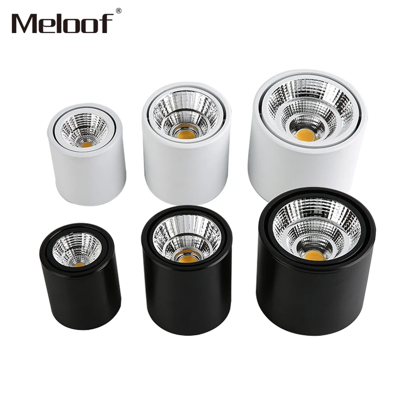 Dimmable Surface Mounted LED COB Downlight 5W/7W/9W/15W LED Lamp AC85V-265V Ceiling Spot Light with LED Driver White/Warm White
Dimmable Surface Mounted LED COB Downlight 5W/7W/9W/15W LED Lamp AC85V-265V Ceiling Spot Light with LED Driver White/Warm White