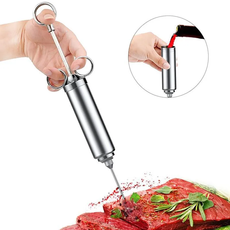 Marinade Seasoning Injector Turkey Meat Injectors Stainless Injector Flavor Syringe Steel Seasonin Syringe Needle 2OZ Meat Tools
Marinade Seasoning Injector Turkey Meat Injectors Stainless Injector Flavor Syringe Steel Seasonin Syringe Needle 2OZ Meat Tools