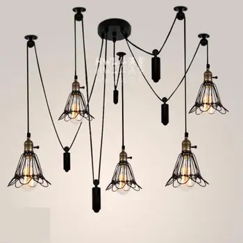 dining room long lifting pulley hanging pendant lights Industrial pendant lamp E27 up & down Restaurant Bar kitchen lighting
dining room long lifting pulley hanging pendant lights Industrial pendant lamp E27 up & down Restaurant Bar kitchen lighting