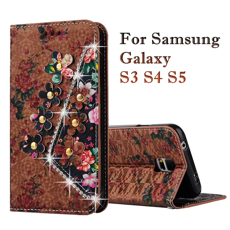 Flip Wallet PU Leather font b Case b font for font b Samsung b font Galaxy