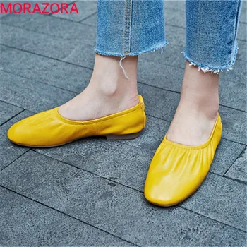 MORAZORA 2020 new arrival ballet flat shoes woman top quality genuine leather shoes slip on spring summer single shoes woman
MORAZORA 2020 new arrival ballet flat shoes woman top quality genuine leather shoes slip on spring summer single shoes woman