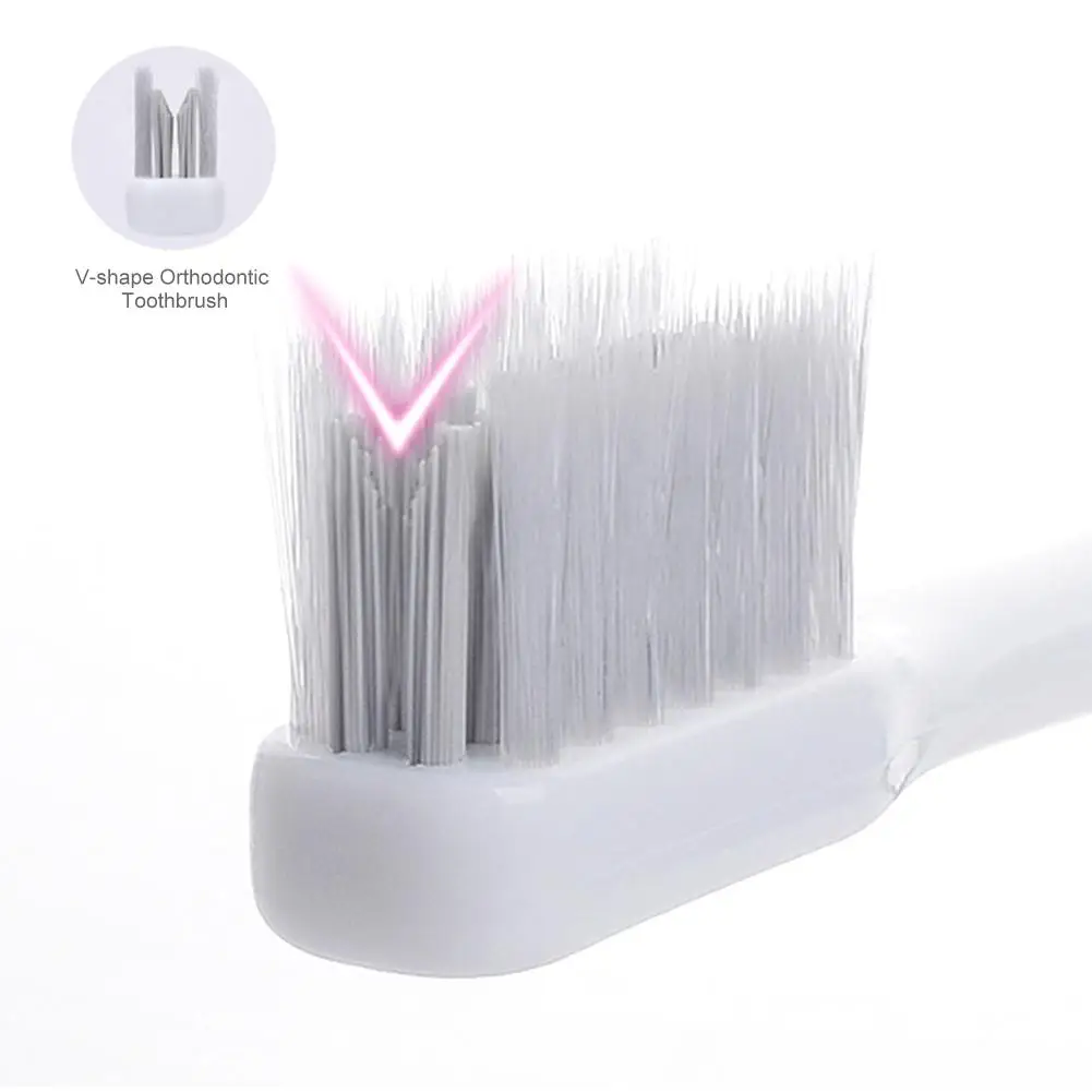 New 1pc Denture Brush V-shape Orthodontic Toothbrush Correction Teeth Special Braces Tooth Socket Soft Hair Toothbrush For Adult
New 1pc Denture Brush V-shape Orthodontic Toothbrush Correction Teeth Special Braces Tooth Socket Soft Hair Toothbrush For Adult