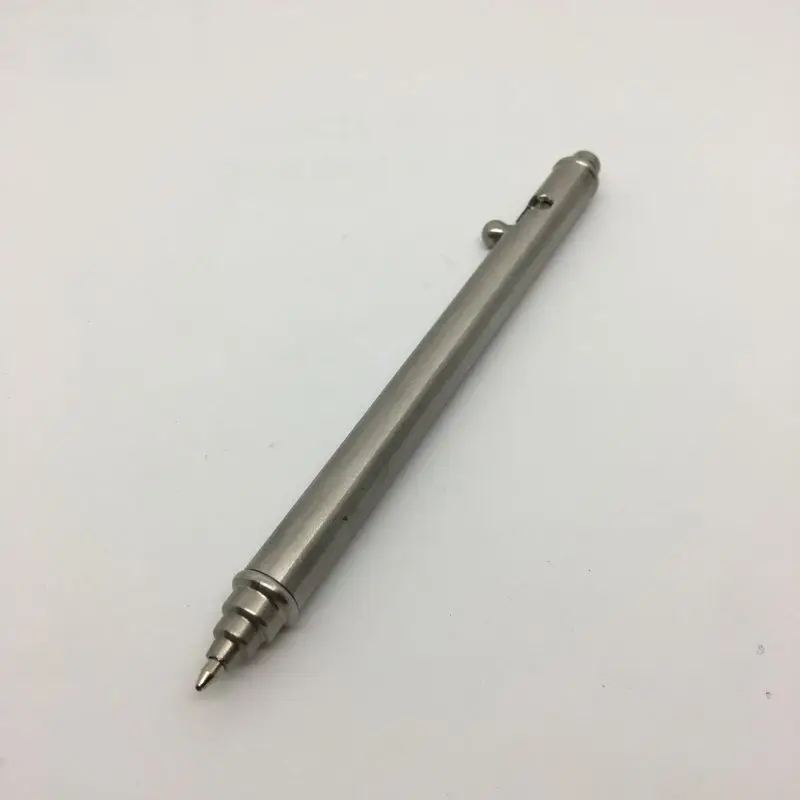 Writing Tools EDC Pen Stainless Steel Cylindrical Pen Machined Pull Bolt Ballpoint Pen
Writing Tools EDC Pen Stainless Steel Cylindrical Pen Machined Pull Bolt Ballpoint Pen