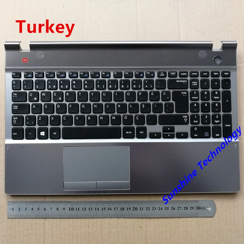 Turkey layout new laptop keyboard with touchpad palmrest for samsung NP550P5C 550P5C TR BA75-03739F
Turkey layout new laptop keyboard with touchpad palmrest for samsung NP550P5C 550P5C TR BA75-03739F