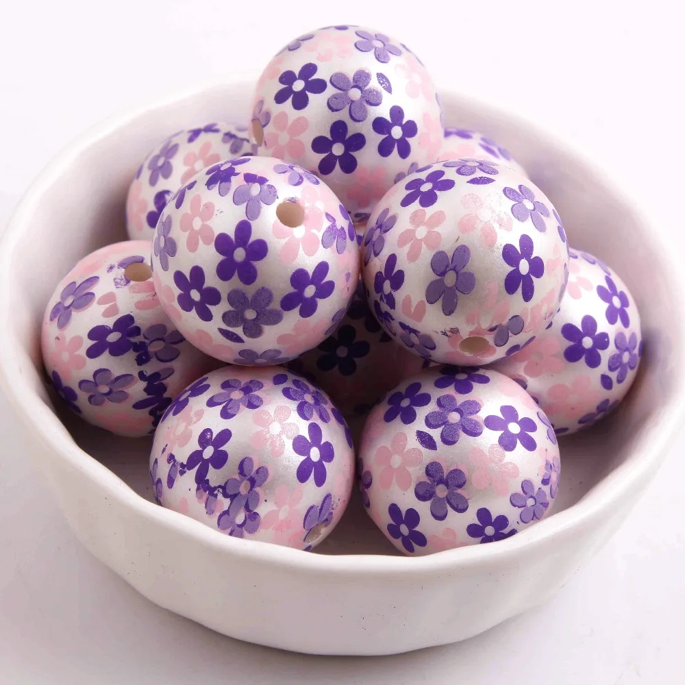 OYKZA Fashion Jewelry 20mm 100pcs Acrylic Imitation Matte Pearl Beads Print Colorful clover for Girls Necklace Jewelry
OYKZA Fashion Jewelry 20mm 100pcs Acrylic Imitation Matte Pearl Beads Print Colorful clover for Girls Necklace Jewelry