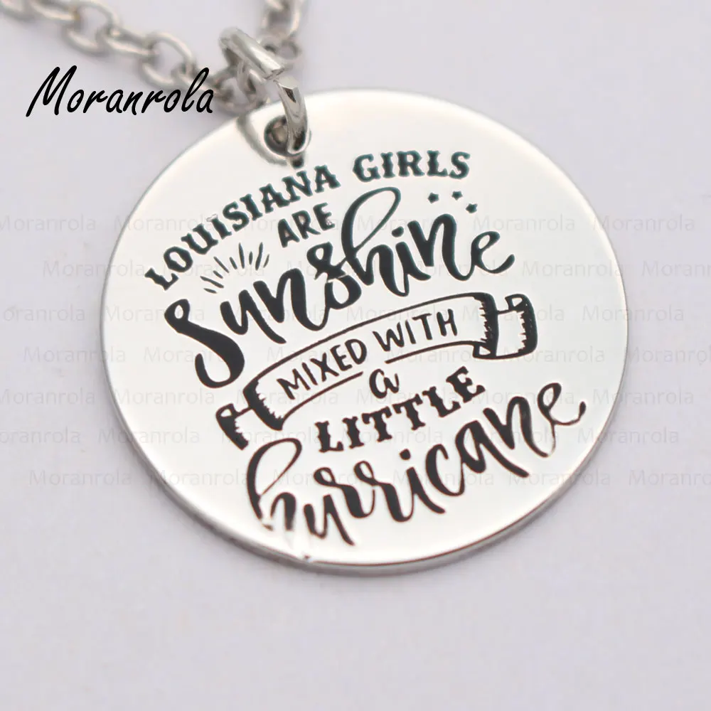 New arried "Louisiana Girls Are Sunshine mixed with a little Hurricane"Copper necklace Keychain,charm,Sunshine Hurricane jewelry
New arried "Louisiana Girls Are Sunshine mixed with a little Hurricane"Copper necklace Keychain,charm,Sunshine Hurricane jewelry