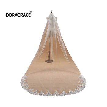Doragrace Voile Mariage 1T 3M Lace Edge White Ivory Cathedral Wedding Veil Long Bridal Veil Wedding Accessories
Doragrace Voile Mariage 1T 3M Lace Edge White Ivory Cathedral Wedding Veil Long Bridal Veil Wedding Accessories