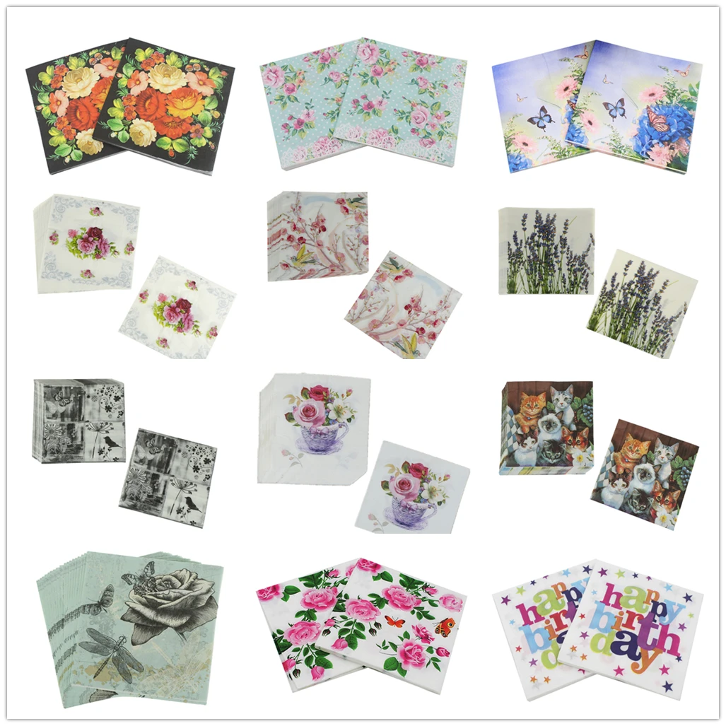 20pcs flowers Rose Paper Napkins Cafe&Party Tissue Napkins Decoupage Decoration Paper muti-styles unicorn animals
20pcs flowers Rose Paper Napkins Cafe&Party Tissue Napkins Decoupage Decoration Paper muti-styles unicorn animals