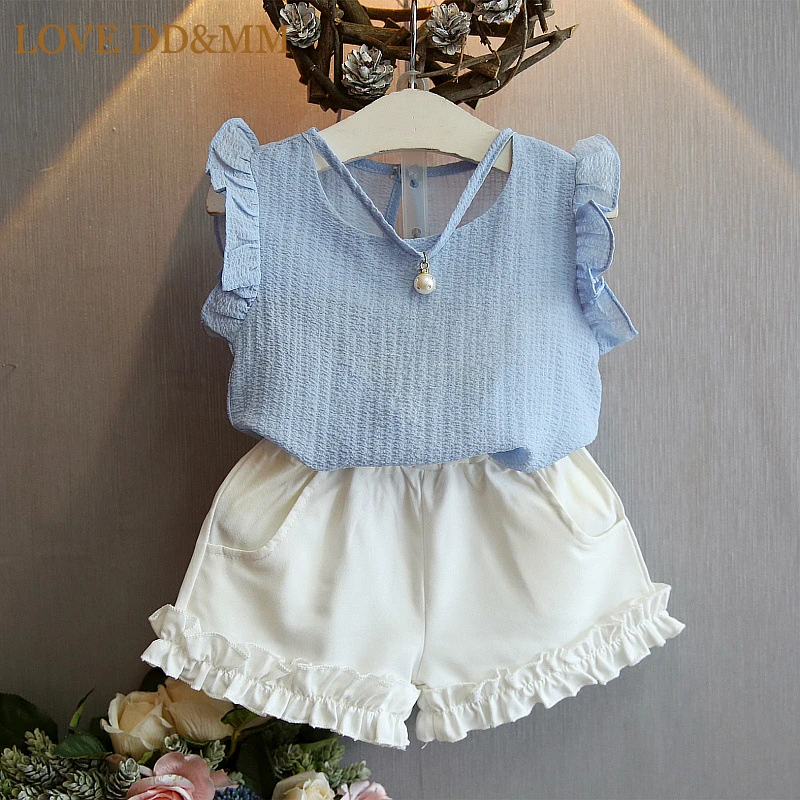 LOVE DD&MM Girls Clothing Sets 2019 Kids Summer Clothes Children's Chiffon White Shirts + Gray Skirts Pants Suits For girl
LOVE DD&MM Girls Clothing Sets 2019 Kids Summer Clothes Children's Chiffon White Shirts + Gray Skirts Pants Suits For girl