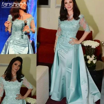Sky Blue Off Shoulder Evening Dresses Half Sleeves With Applique Beadede Sash Mermaid Prom Gowns Custom Made Vestidos De Noiva
Sky Blue Off Shoulder Evening Dresses Half Sleeves With Applique Beadede Sash Mermaid Prom Gowns Custom Made Vestidos De Noiva