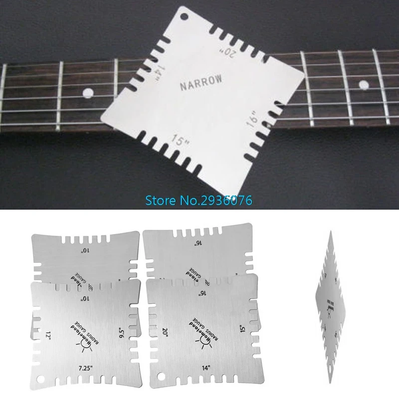 4pcs Guitar Notched Radius Gauges Fingerboard Measuring Tools FOR Luthier Drop Ship Support
4pcs Guitar Notched Radius Gauges Fingerboard Measuring Tools FOR Luthier Drop Ship Support