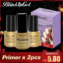 BlinkinGel 2 шт прозрачный акрил праймер для ногтей гель лак полимерный гель Бондер гель лак для ногтей Прозрачная основа пальто(China)