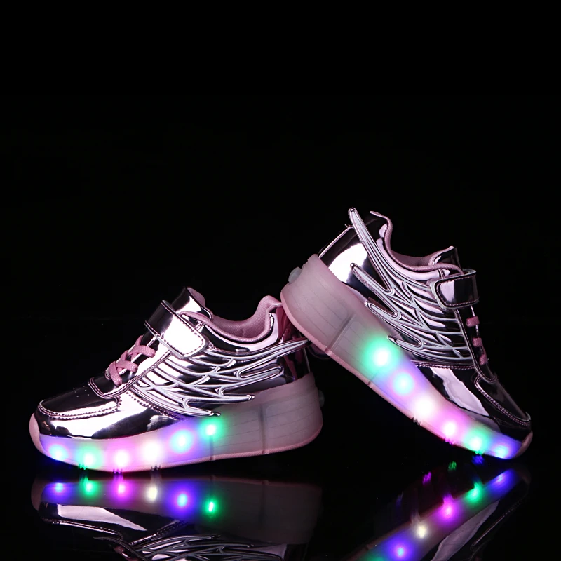 rose gold light up shoes