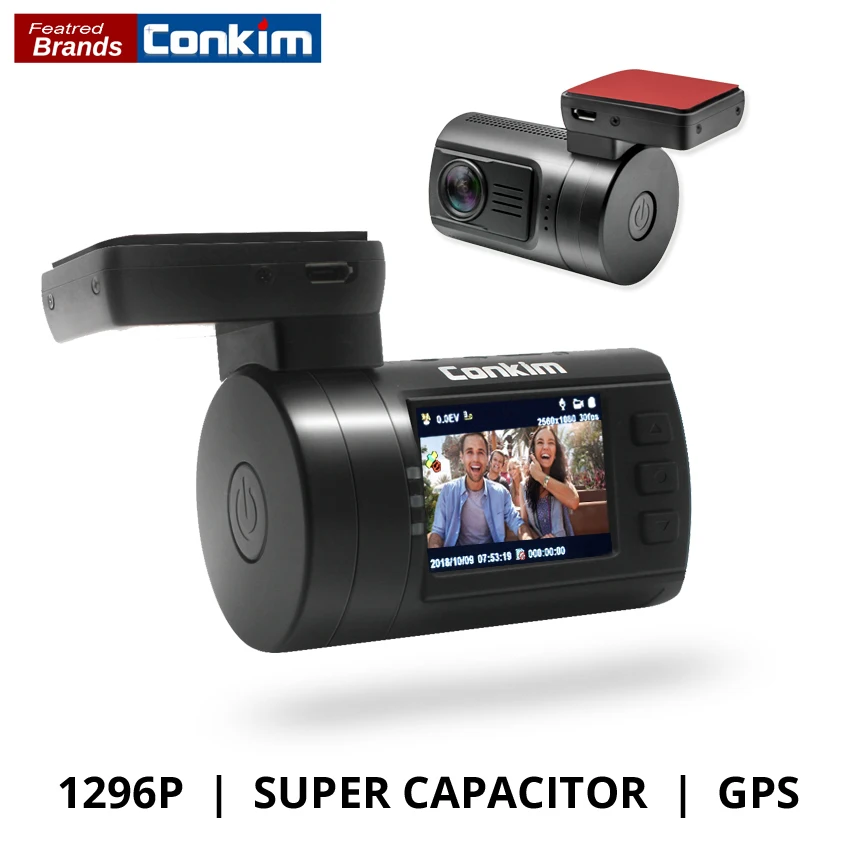 Conkim Ambarella A7 Dash Cam Mini 0806s Car DVR With GPS 1296P 1080P Full HD Auto Video Recorder Super Capacitor Car Camera GPS
Conkim Ambarella A7 Dash Cam Mini 0806s Car DVR With GPS 1296P 1080P Full HD Auto Video Recorder Super Capacitor Car Camera GPS