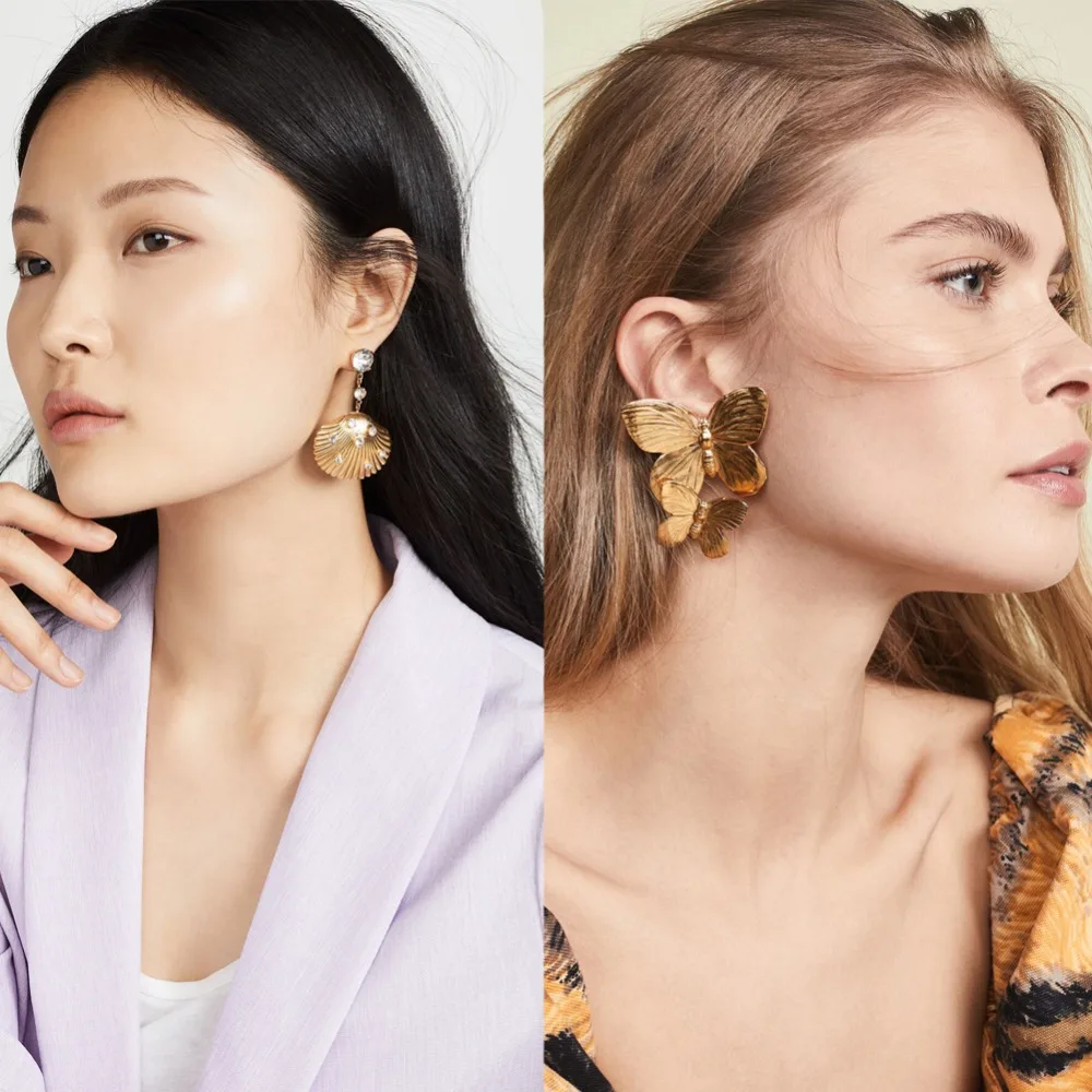 Vedawas INS Sea Star Earrings for Women Irregular Gold Color Metal Maxi Dangle Drop Earrings Shell Statement Jewelry xg2796
Vedawas INS Sea Star Earrings for Women Irregular Gold Color Metal Maxi Dangle Drop Earrings Shell Statement Jewelry xg2796