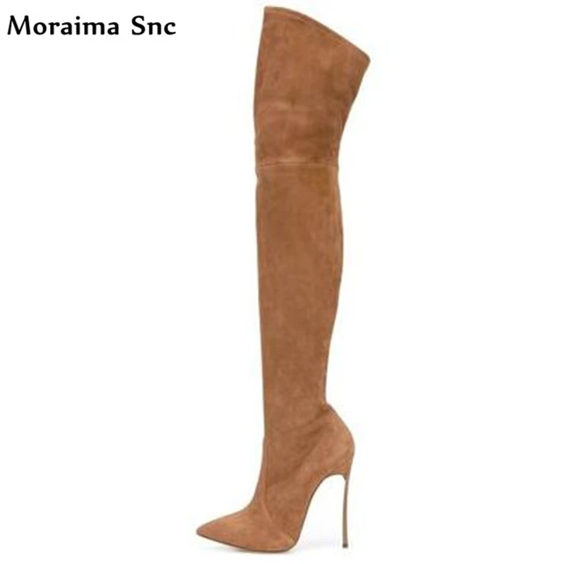 Moraima Snc Spring Autumn fashion women Riding Boots solid vintage suede pointed toe over-Knee-high Gladiator boot high heel
Moraima Snc Spring Autumn fashion women Riding Boots solid vintage suede pointed toe over-Knee-high Gladiator boot high heel