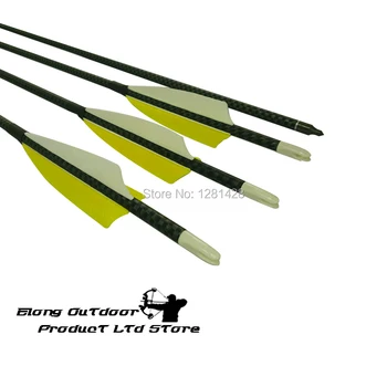 Free Shipping High Quality 12PCS 3K Camo Pure Carbon Hunting Arrows With Turkey Feather(2Yellow1White)For Hunting Bow Outdoor
Free Shipping High Quality 12PCS 3K Camo Pure Carbon Hunting Arrows With Turkey Feather(2Yellow1White)For Hunting Bow Outdoor