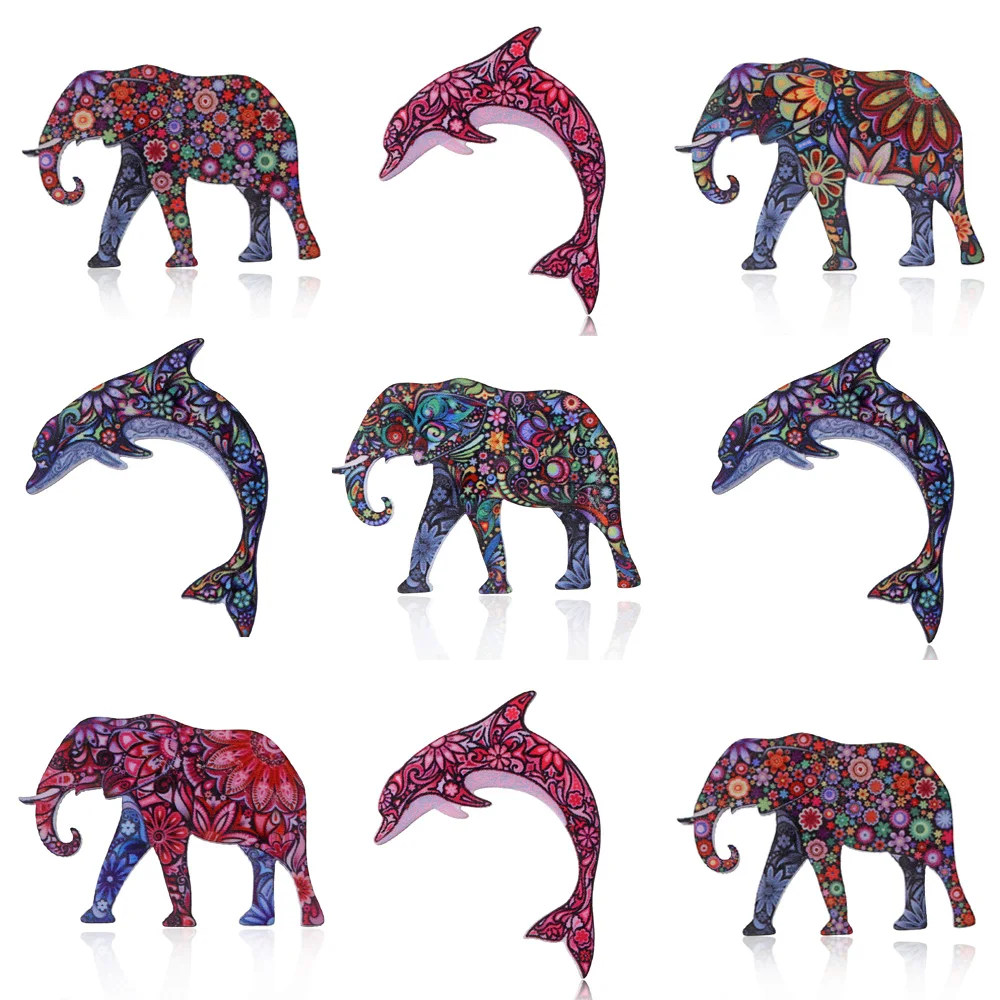 Women Christmas Gift Brooches Vintage Dolphin brooch fashion Exquisite elephant buckle Brooch Rhinestone Pins Europe and America
Women Christmas Gift Brooches Vintage Dolphin brooch fashion Exquisite elephant buckle Brooch Rhinestone Pins Europe and America