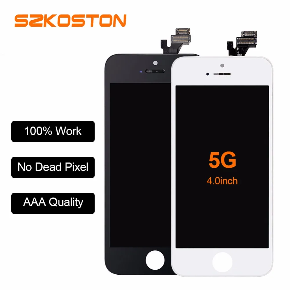 LCD Screen For Apple iPhone 5 5S 5C Display Screen LCD Replacement Assembly With Digitizer Glass No Dead Pixel With Tool
LCD Screen For Apple iPhone 5 5S 5C Display Screen LCD Replacement Assembly With Digitizer Glass No Dead Pixel With Tool