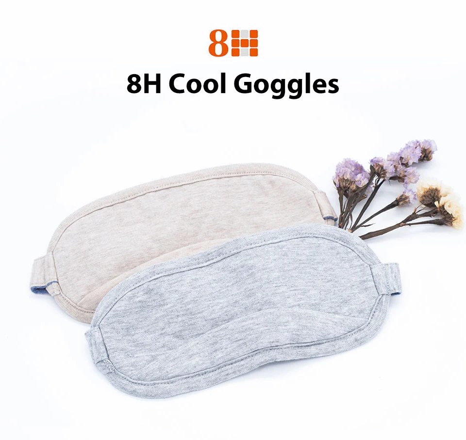 Original Xiaomi Mijia 8H Eye mask Travel Office Sleeping Rest Aid Portable Breathable Sleep Goggles Cover Feel cool ice Cotton (1)