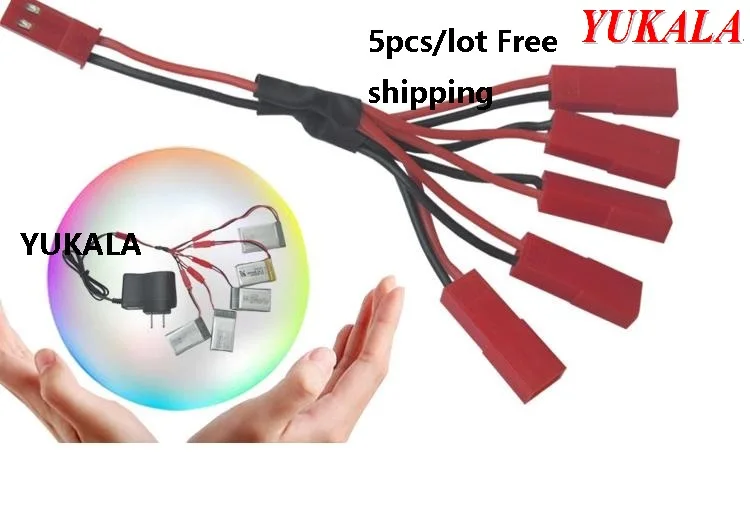 YUKALA 5 in 1 charger cable for 3.7V Li-polymer battery with JST plug 5pcs/lot Free shipping
YUKALA 5 in 1 charger cable for 3.7V Li-polymer battery with JST plug 5pcs/lot Free shipping
