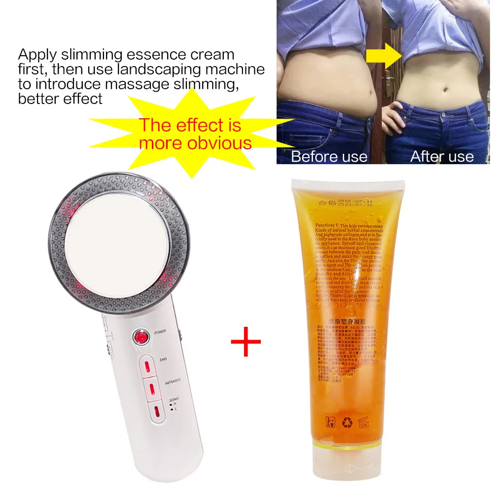 Ultrasound Cavitation EMS Body Slimming Massager Weight Loss cream Slimming Gel Lipo Anti Galvanic Infrared Ultrasonic Therapy
Ultrasound Cavitation EMS Body Slimming Massager Weight Loss cream Slimming Gel Lipo Anti Galvanic Infrared Ultrasonic Therapy