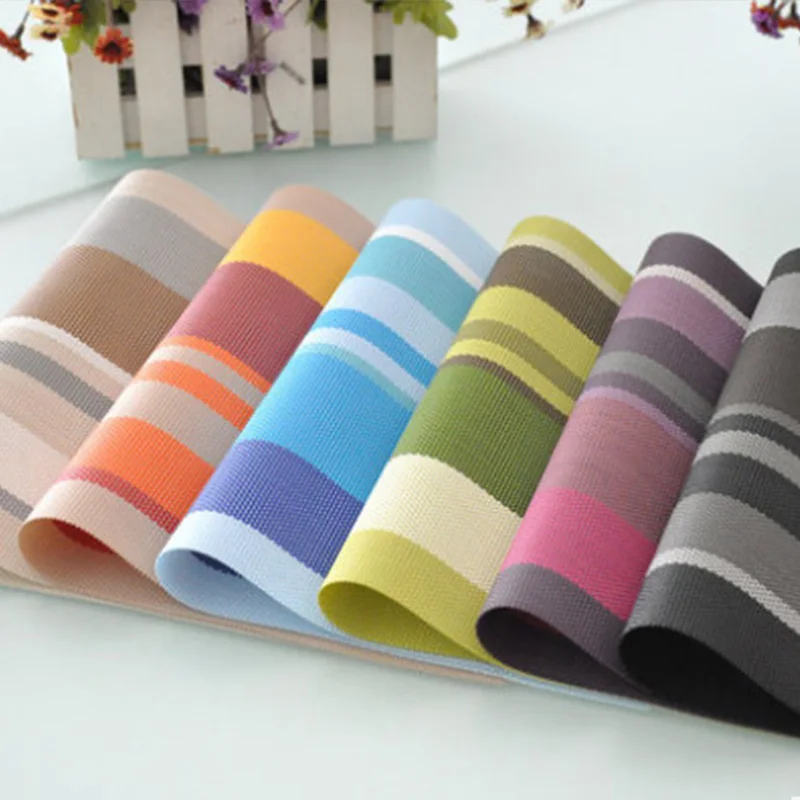 Placemats Woven Vinyl Table Mats PVC Heat Insulation Stain Resistant Non Slip Kitchen Dining Table Decoration
Placemats Woven Vinyl Table Mats PVC Heat Insulation Stain Resistant Non Slip Kitchen Dining Table Decoration
