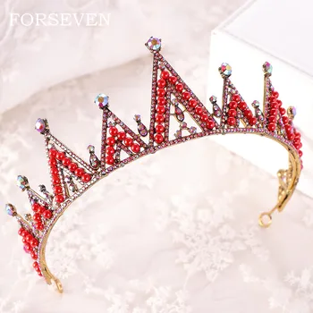 Red Queen Crown Crystal bridal Tiaras Bride Crown Baroque Headband Wedding Accessories Diadem Hair Jewelry Ornament
Red Queen Crown Crystal bridal Tiaras Bride Crown Baroque Headband Wedding Accessories Diadem Hair Jewelry Ornament