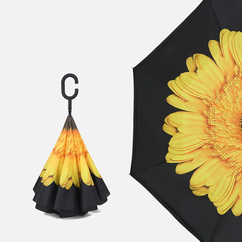 The New High Quality Double Layer Folding Reverse Umbrella Windproof Rain Car Umbrellas For Women For Men
The New High Quality Double Layer Folding Reverse Umbrella Windproof Rain Car Umbrellas For Women For Men