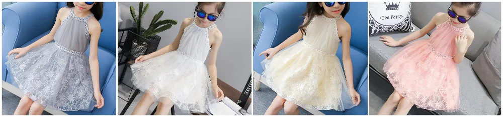 2018 Baby Flower Girl Dresses Princess Lace Wedding Party Pageant Formal Dress Kids Prom Homecoming Tulle Dresses 2-10Y 19
