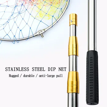 New type Fishing Net foldable nylon stainless steel pull dip net manual Entertainment fishing supplies tools free shipping sale
New type Fishing Net foldable nylon stainless steel pull dip net manual Entertainment fishing supplies tools free shipping sale