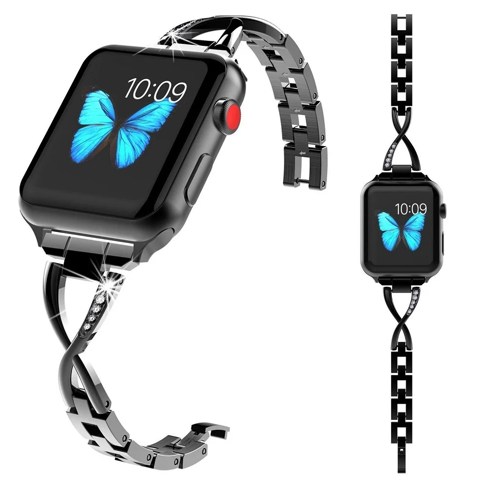 Men Women 38mm/42mm,40mm/44mm Metal Band Smart Watchband Wristband Strap Sports Bracelet for Apple Watch Iwatch Series 1/2/3/4
Men Women 38mm/42mm,40mm/44mm Metal Band Smart Watchband Wristband Strap Sports Bracelet for Apple Watch Iwatch Series 1/2/3/4