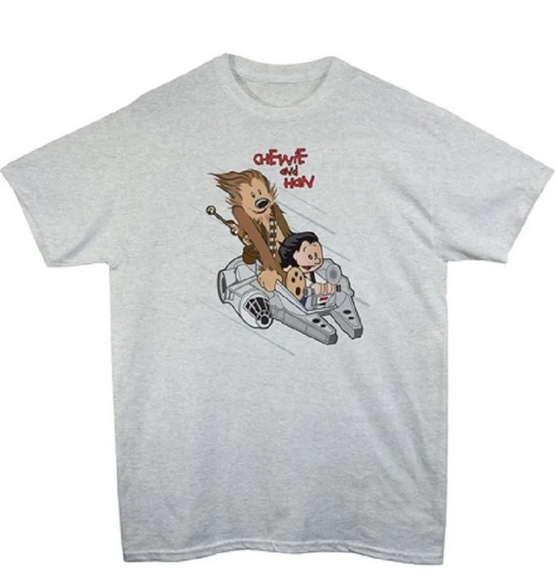 Chewie&Han Calvin&Hobbes Falcon Star Wars Men's T Shirt Funny Design Printed Summer Cotton O-neck Top Tee shirts
Chewie&Han Calvin&Hobbes Falcon Star Wars Men's T Shirt Funny Design Printed Summer Cotton O-neck Top Tee shirts