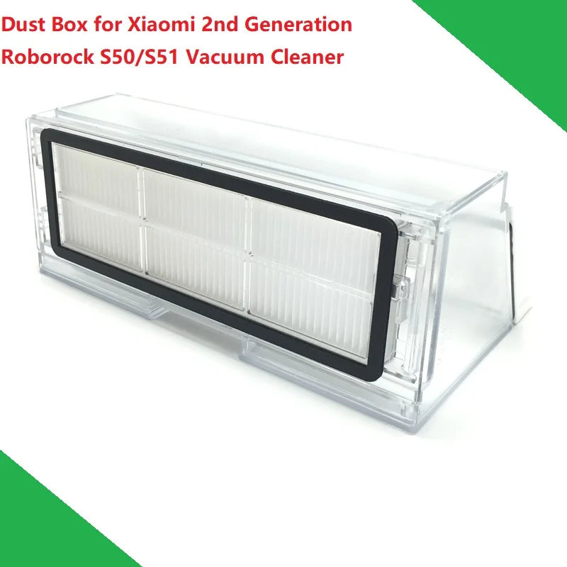 New Original Dust Box for Xiaomi Vacuum Cleaner 2nd Generation Roborock S50 S51 Robot Dustbin Box with Filter Hepa
New Original Dust Box for Xiaomi Vacuum Cleaner 2nd Generation Roborock S50 S51 Robot Dustbin Box with Filter Hepa