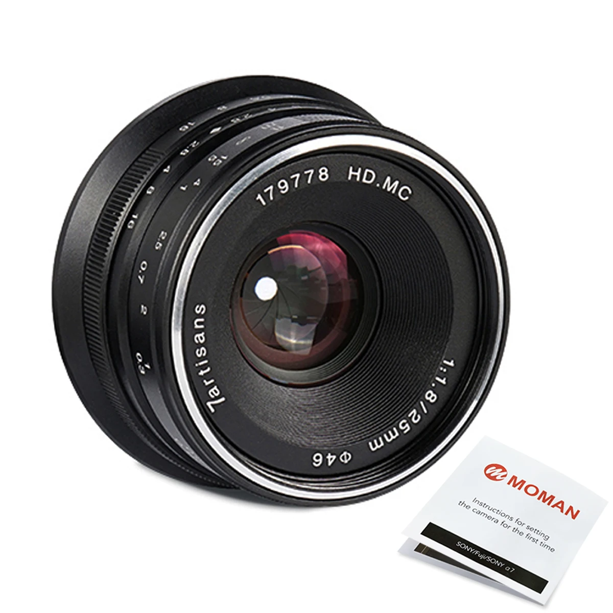 7artisans 25mm f1.8 Prime Lens to All Single Series for E Mount Canon EOS-M Mout Micro 4/3 Cameras A7 A7II A7R
7artisans 25mm f1.8 Prime Lens to All Single Series for E Mount Canon EOS-M Mout Micro 4/3 Cameras A7 A7II A7R