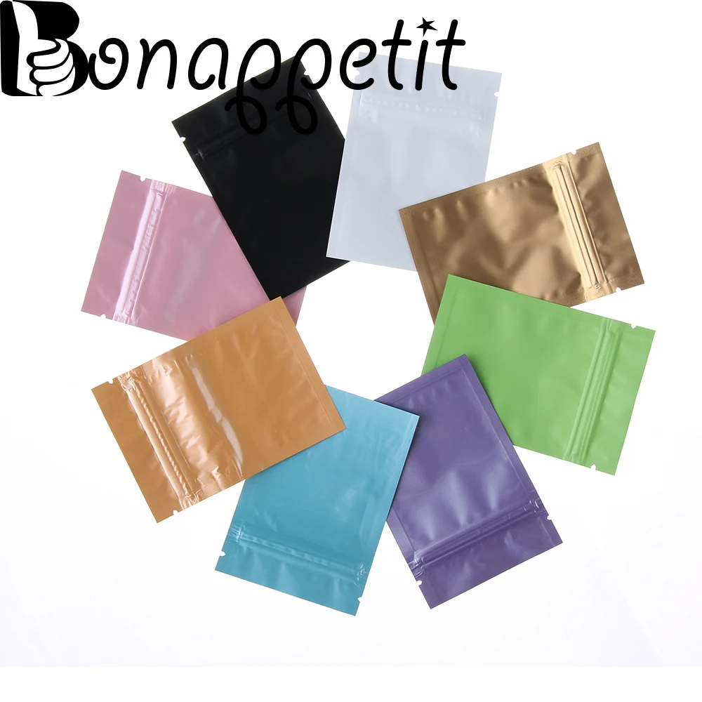 10Pcs/pack 7.5x10cm Colorful Heat Seal Aluminum Foil Ziplock Bags Flat Zip Lock Retail Package Bag Kitchen Storage Bag
10Pcs/pack 7.5x10cm Colorful Heat Seal Aluminum Foil Ziplock Bags Flat Zip Lock Retail Package Bag Kitchen Storage Bag