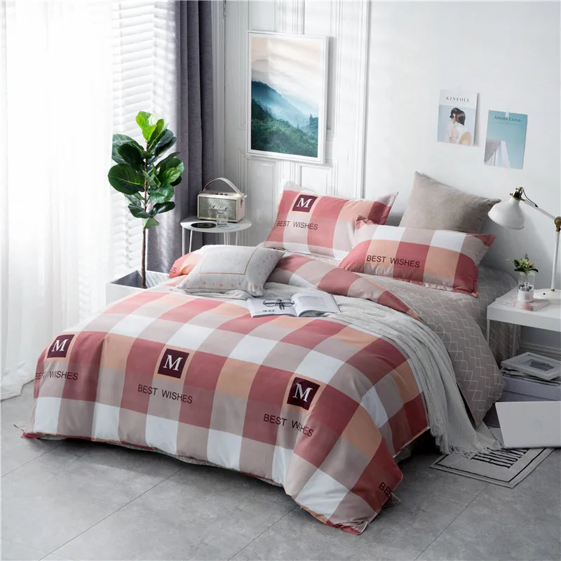 Stylish Red Big Plaid Pattern Bedding Set 4Pcs Family Set Include Bed Sheet Duvet Cover Pillowcase Boy Room Decoration Bedspread
Stylish Red Big Plaid Pattern Bedding Set 4Pcs Family Set Include Bed Sheet Duvet Cover Pillowcase Boy Room Decoration Bedspread