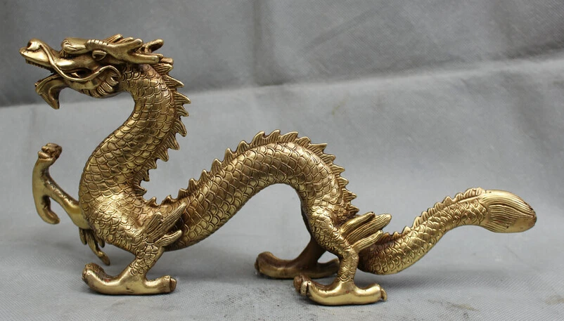 Collectible bronze S1789 14 "Chinese Brass Folk Zodiac Year success auspicious Dragon Statue sculpture B0403
Collectible bronze S1789 14 "Chinese Brass Folk Zodiac Year success auspicious Dragon Statue sculpture B0403