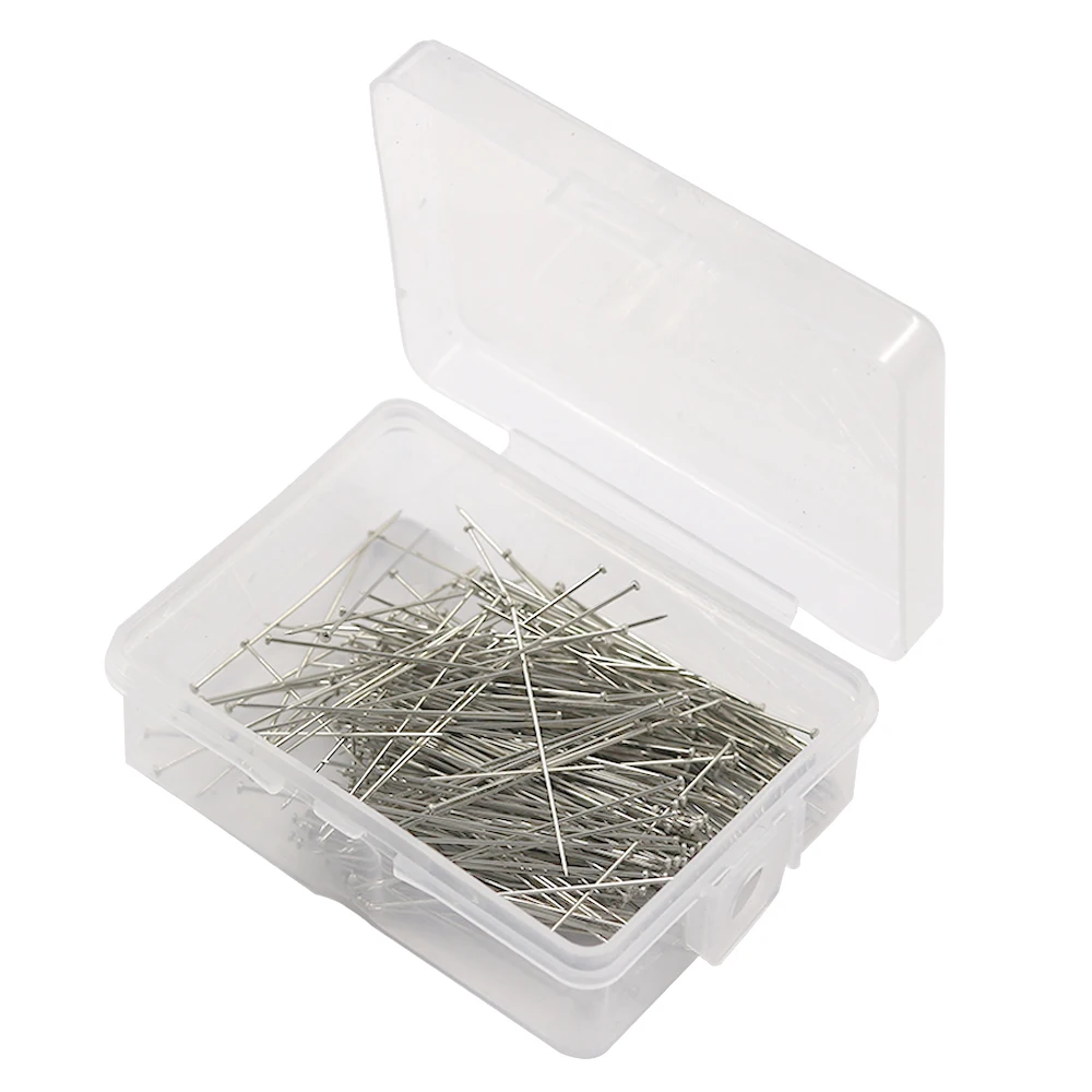 300 Pieces 35mm Stainless Steel Head Pins Fine Satin Straight Pin Dressmaker Pins for Jewelry Making DIY Craft Sewing Tools
300 Pieces 35mm Stainless Steel Head Pins Fine Satin Straight Pin Dressmaker Pins for Jewelry Making DIY Craft Sewing Tools