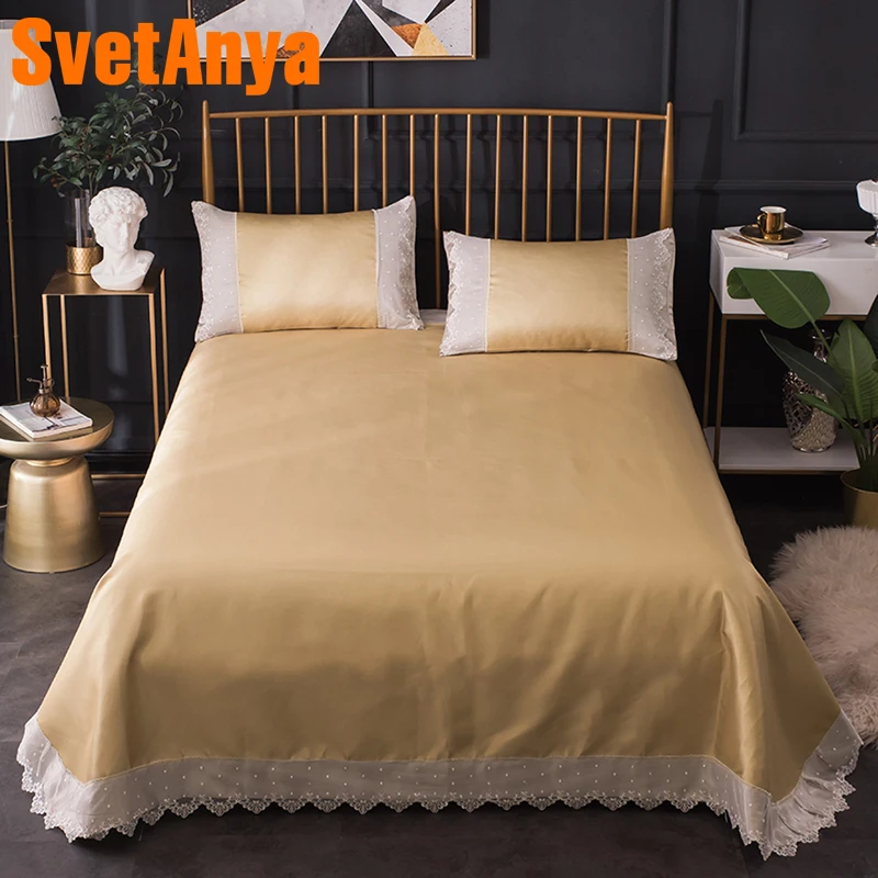 Svetanya Ice Silk 1*Sheet+2*Pillowcase Bedspread Coverlets Set Twin Full Queen Double Size Cool foldable Soft Solid Color
Svetanya Ice Silk 1*Sheet+2*Pillowcase Bedspread Coverlets Set Twin Full Queen Double Size Cool foldable Soft Solid Color